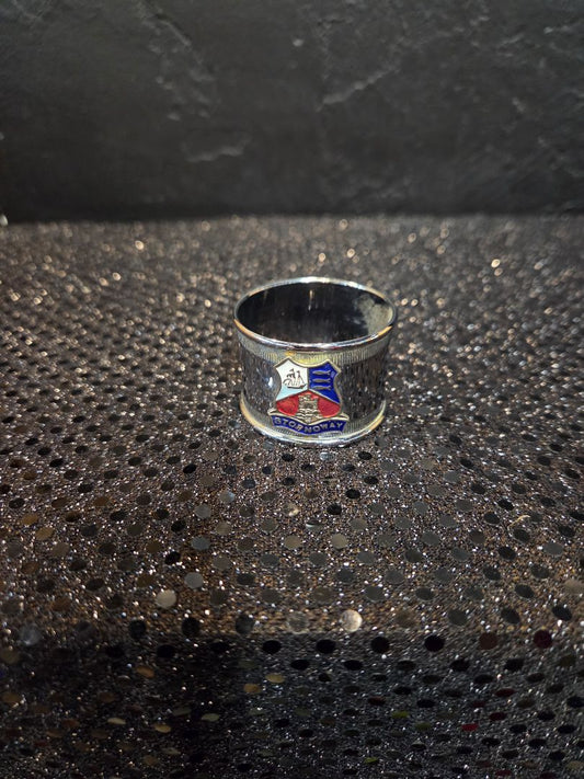 Souvenir Napkin Ring Crest of Stornoway