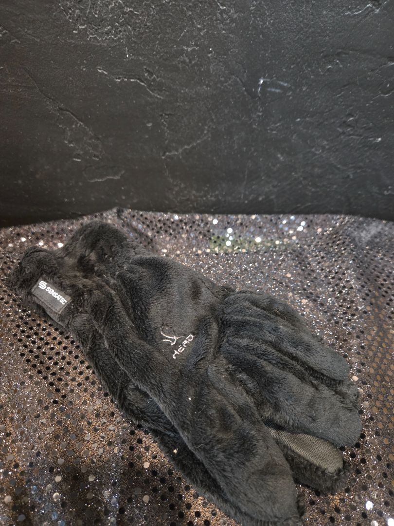 Head Gloves Black Fleece