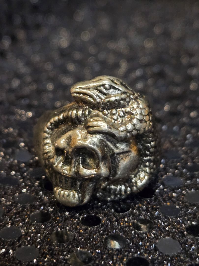 White bronze  Biker white bronze