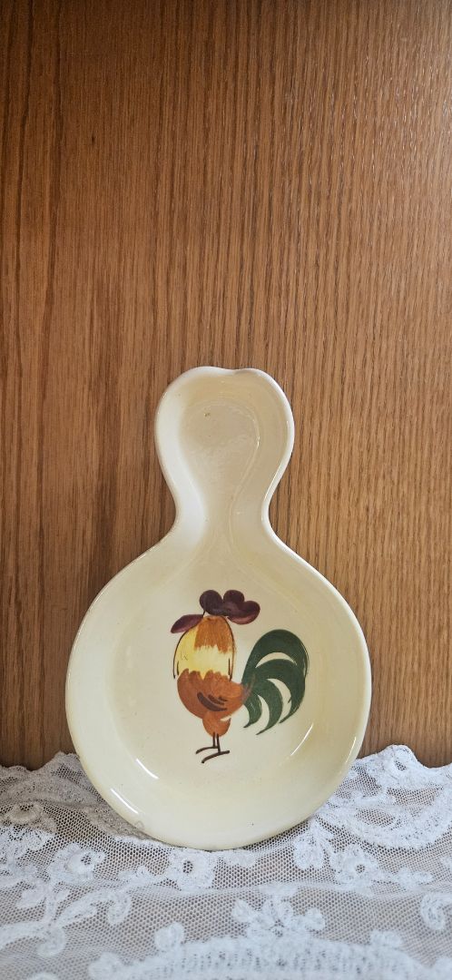 Metlox Vintage California provincial spoon rest
