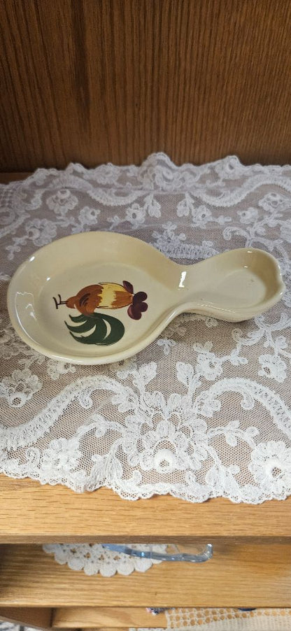 Metlox Vintage California provincial spoon rest