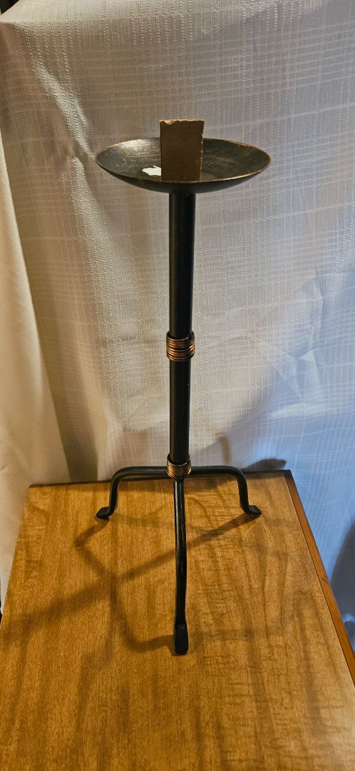 Brown and copper  NEW Metal candle Holder Medium