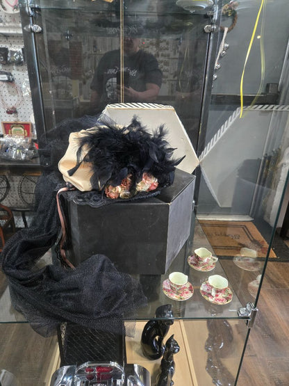 Blk and biege Elise massey Hat