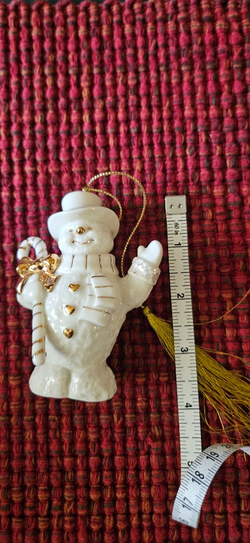 Vintage Lennox Snowman ornament