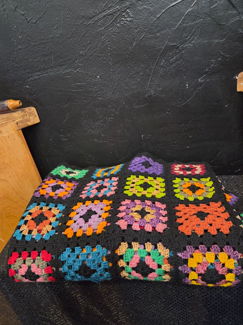 Crochet Afghan Blanket Granny Squares