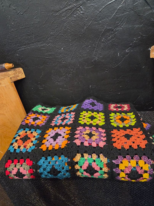 Crochet Afghan Blanket Granny Squares