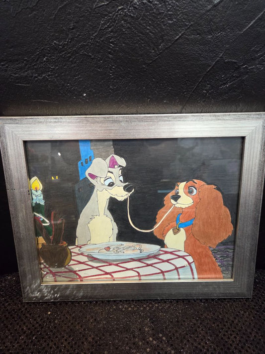 Hand Painted Lady and The Tramp Picture