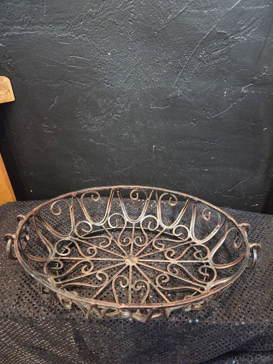 Metal Oval Bowl