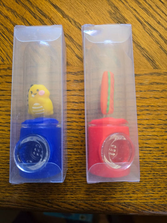Silicone Glass Hand Pipe