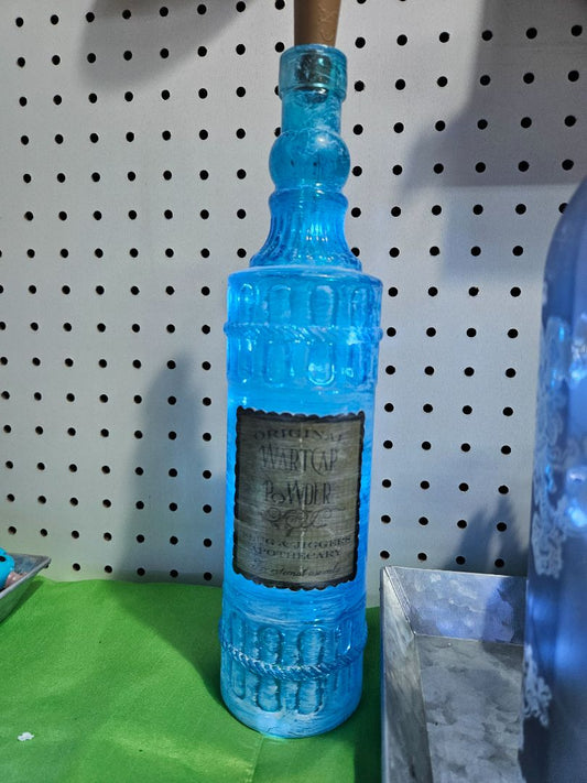 Light blue bottle Bottles Fairy Lights, Medium
