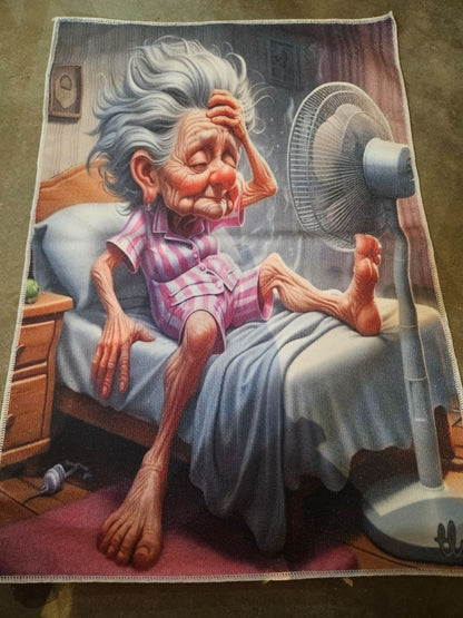 Varies Cranky old ladies Towels