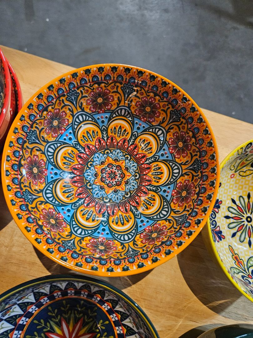 Orange Vancasso Porcelain bowl, Medium