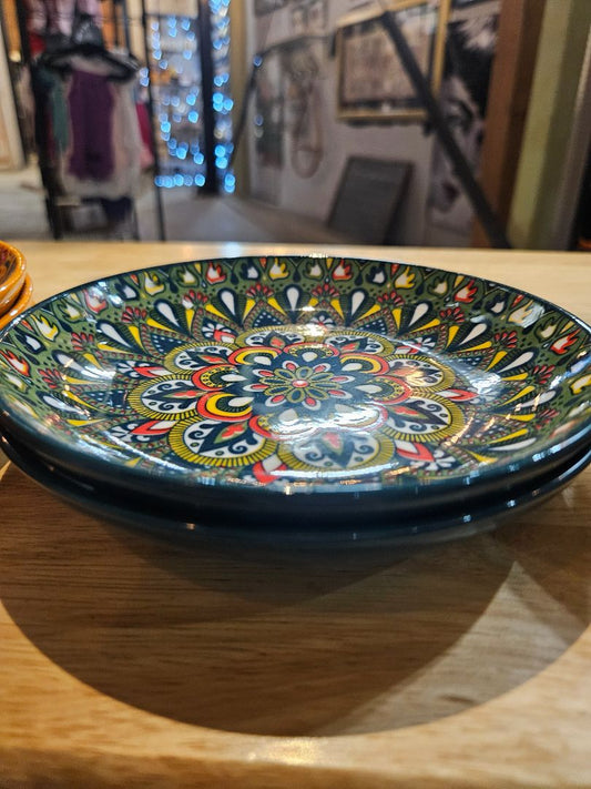 Green Vancasso Porcelain plate, Medium