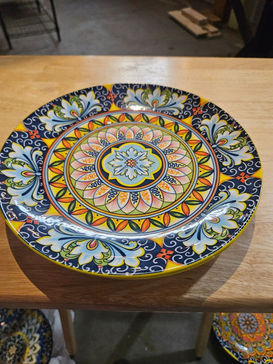Yellow Vancasso Porcelain plate, Large
