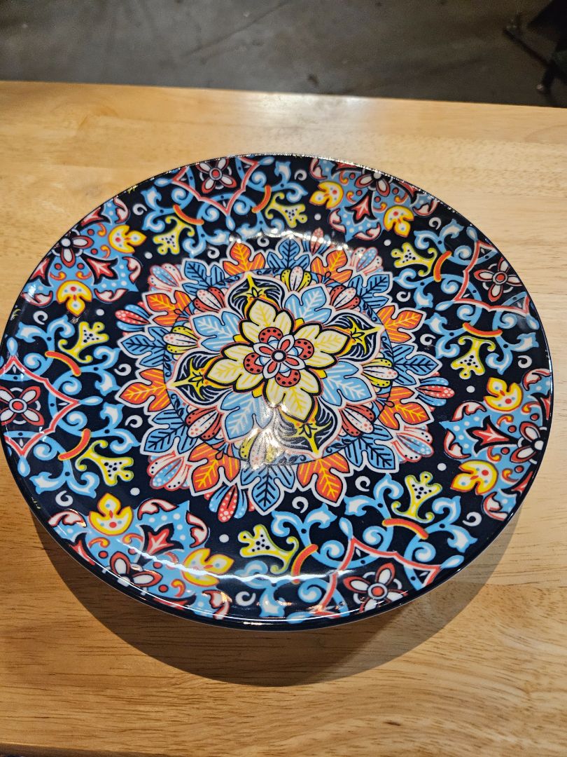 Blue Vancasso Porcelain plate, Large