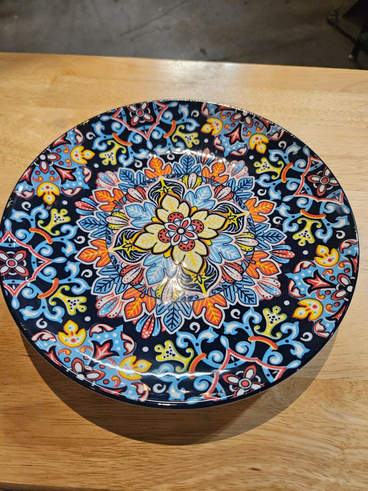 Blue Vancasso Porcelain plate, Large