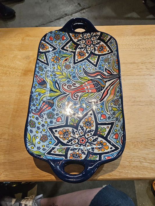 Blue Vancasso Porcelain plate, Large