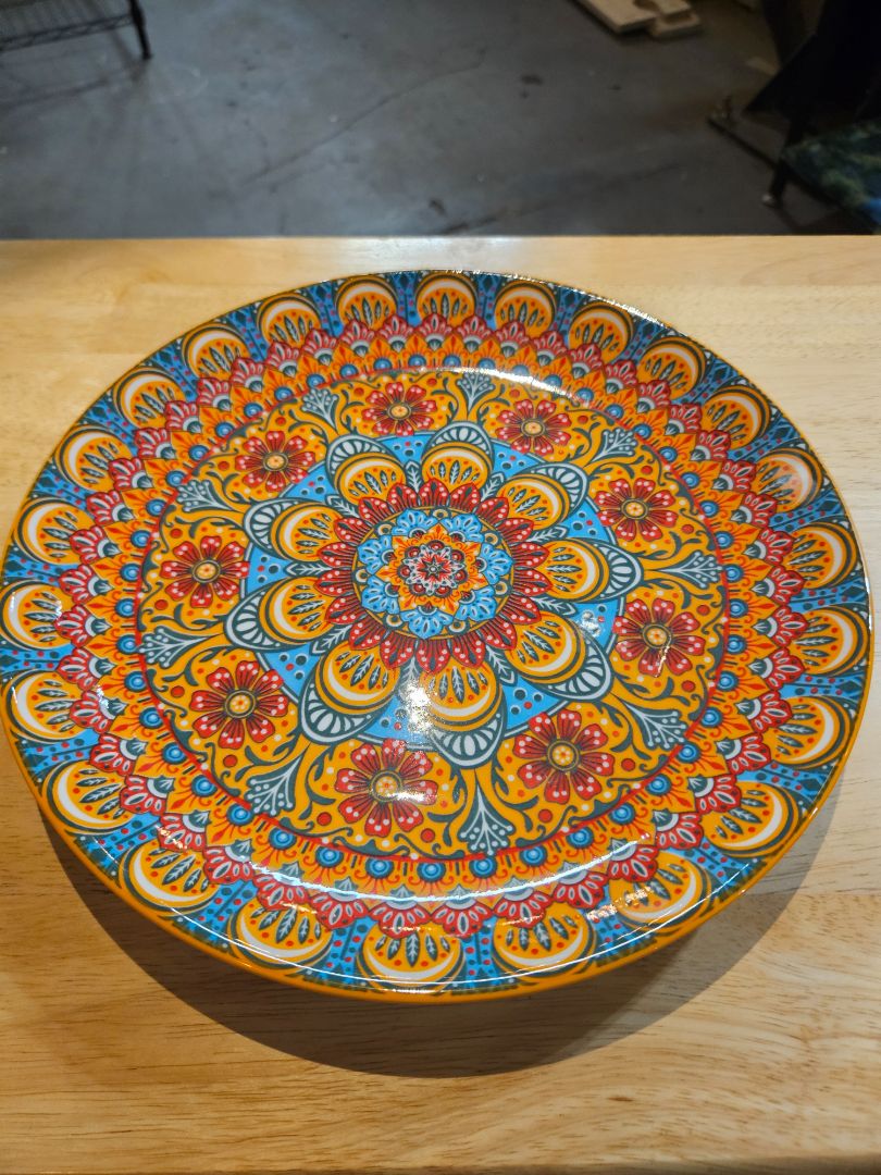 Less Orange Vancasso Porcelain plate, Medium