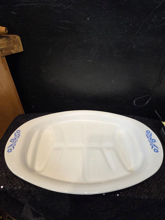 Vintage Cornflower Oval Serving Platter