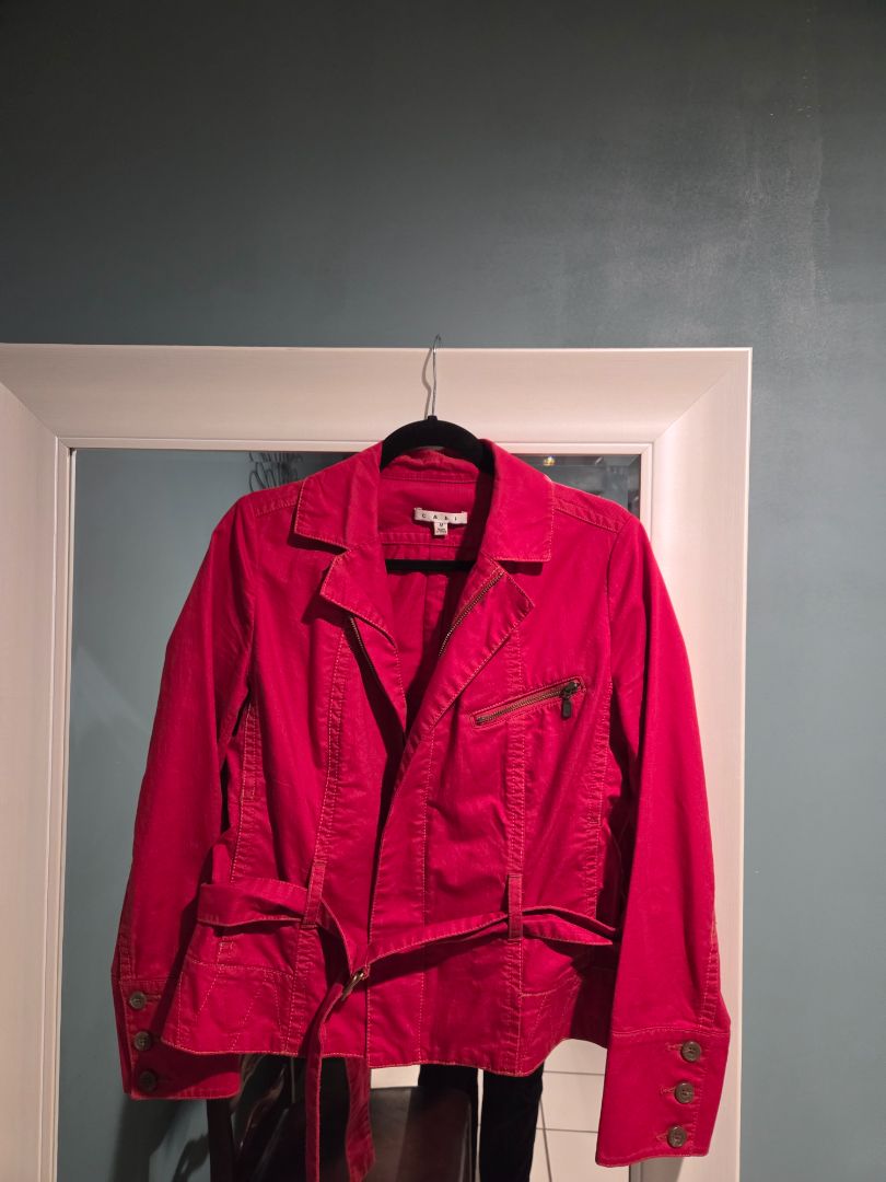 Vintage Cabi Red Jacket size Medium (runs small)