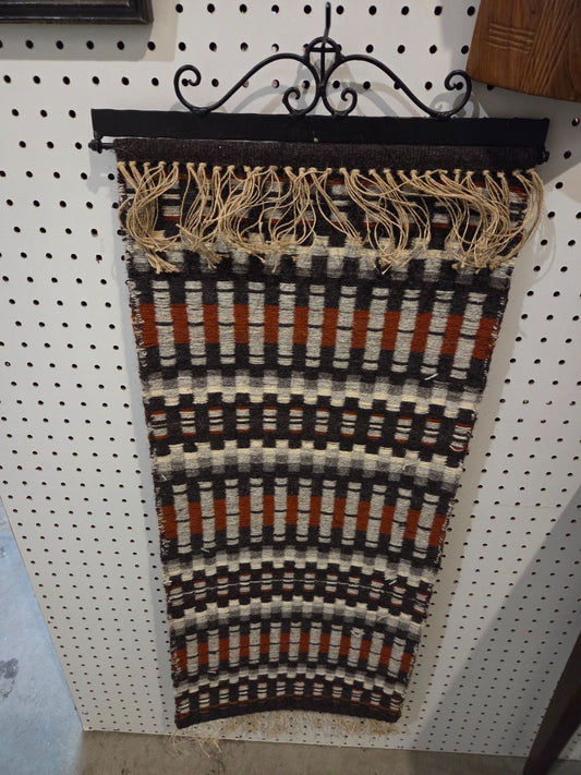 Vintage Scandinavian Style Handwoven Wool Wall hanging