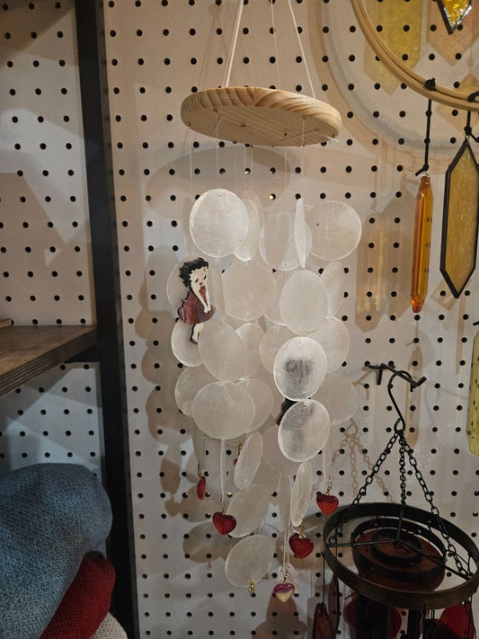 White BettyBoop Wind chime