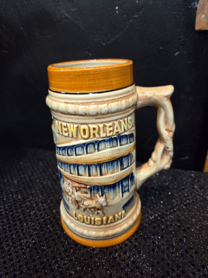 Vintage New Orleans Louisiana Bourbon Street Beer Stein