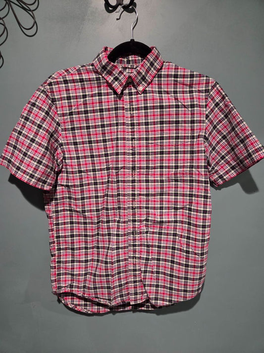Denim & Supply Ralph Lauren Red Plaid Short Sleeve Button Down size Small