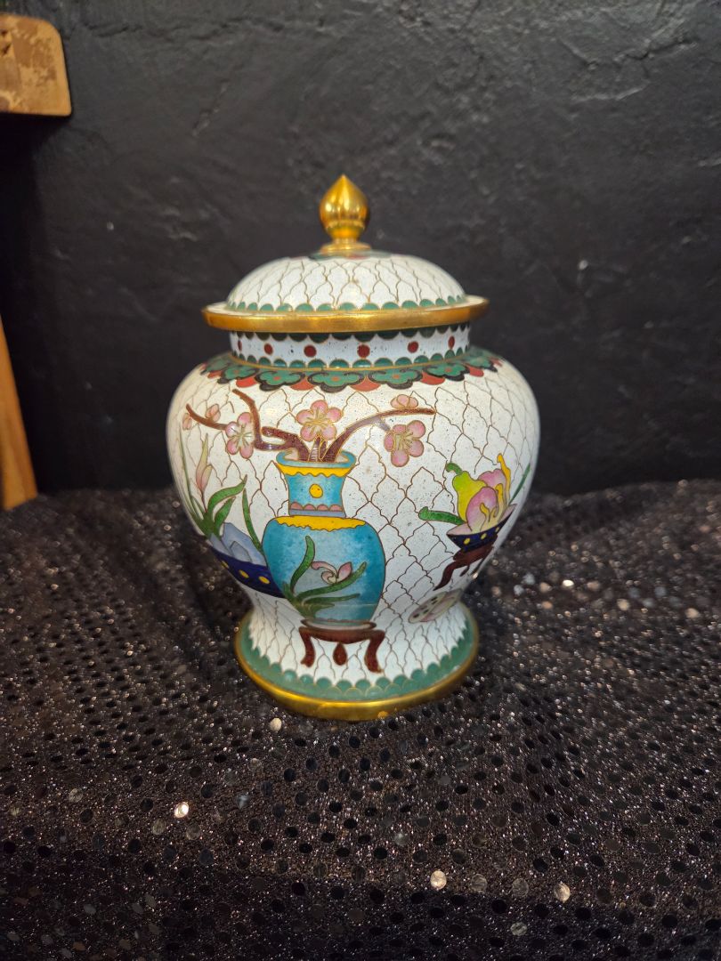 Chinese cloisonne Ginger Jar