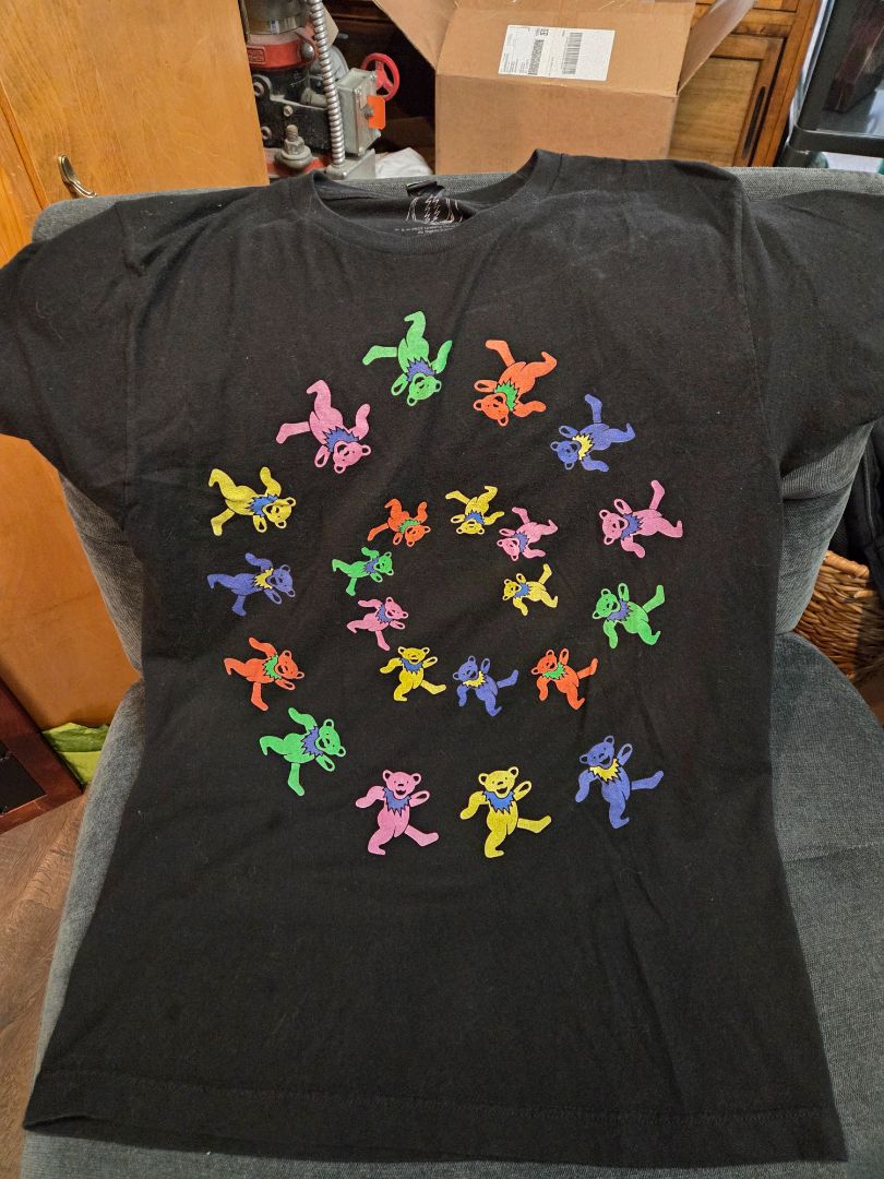 Grateful Dead Spiral Bears T shirt size Medium