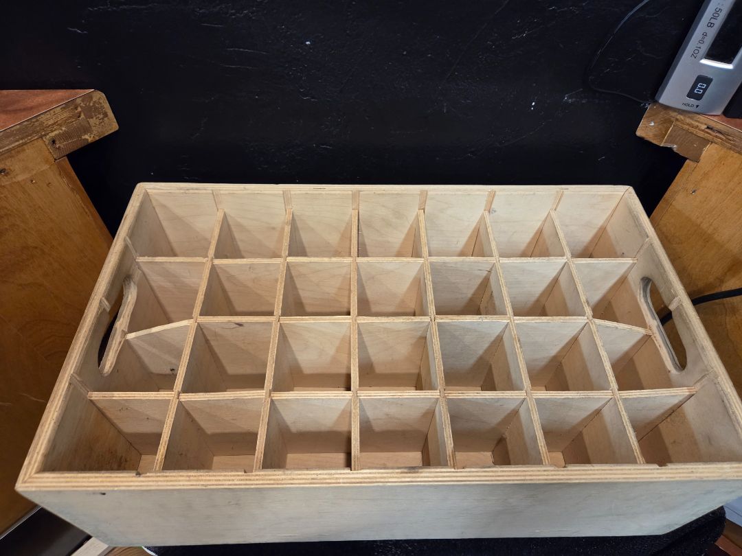 Wood Storage Crate 28 cubbies