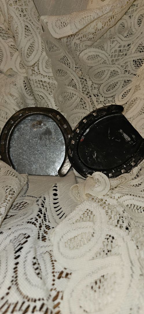 Horseshoe picture frame