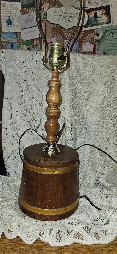 Vintage barrel lamp