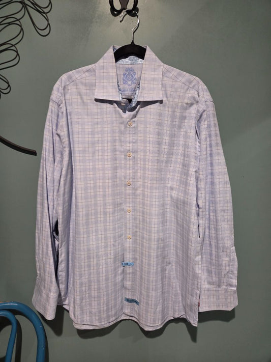 Men's English Laundry Blue Long sleeve Shirt size 16 1/2 34/35