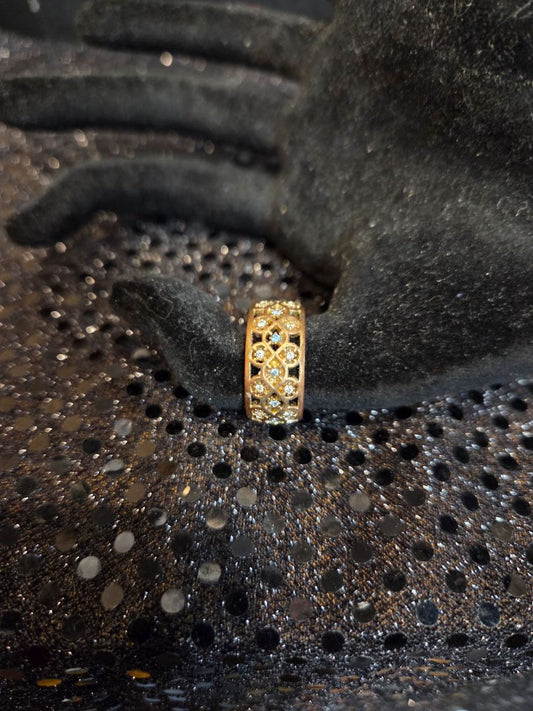 Grace Kelly Collection 18k GP Scandinavian Wedding ring size 6.5