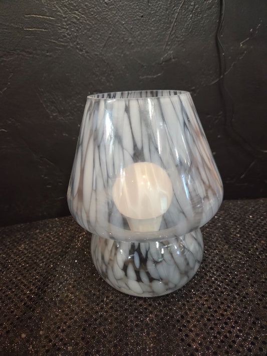 Glass Mushroom Table Lamp