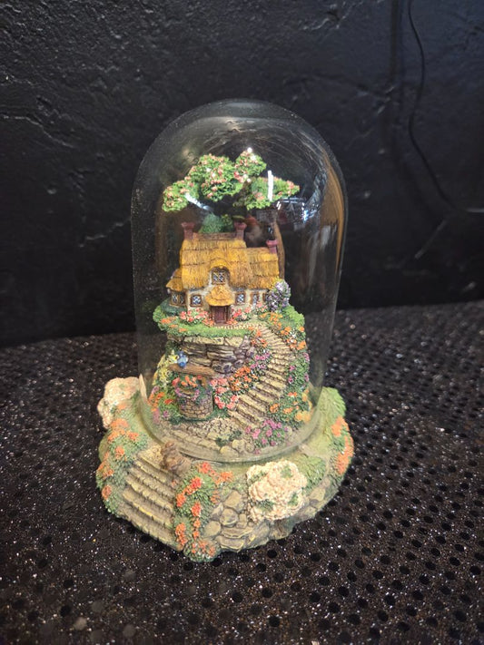 Wishing Well Cottage Violet Schwenig Hand-painted Limited Edition Franklin Mint