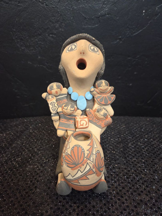 Native American StoryTeller Doll Jemez Pueblo Pottery
