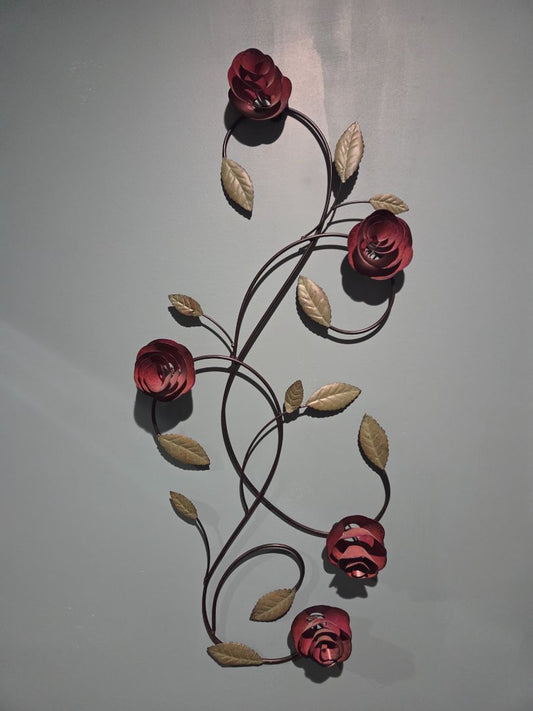 Metal Rose Wall Art