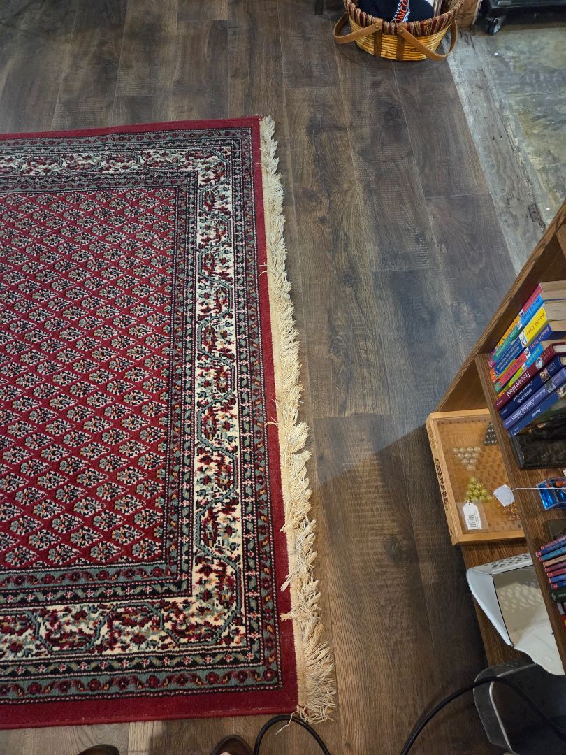 Persian Rug 63 wide x 93 Long (as is missing fringe)