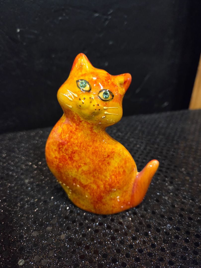 Orange Ceramic Cat