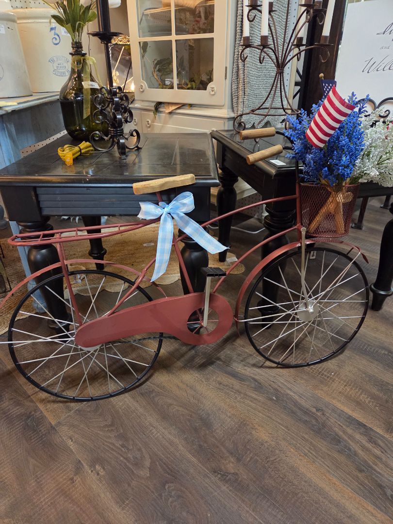 Red Metal Bicycle