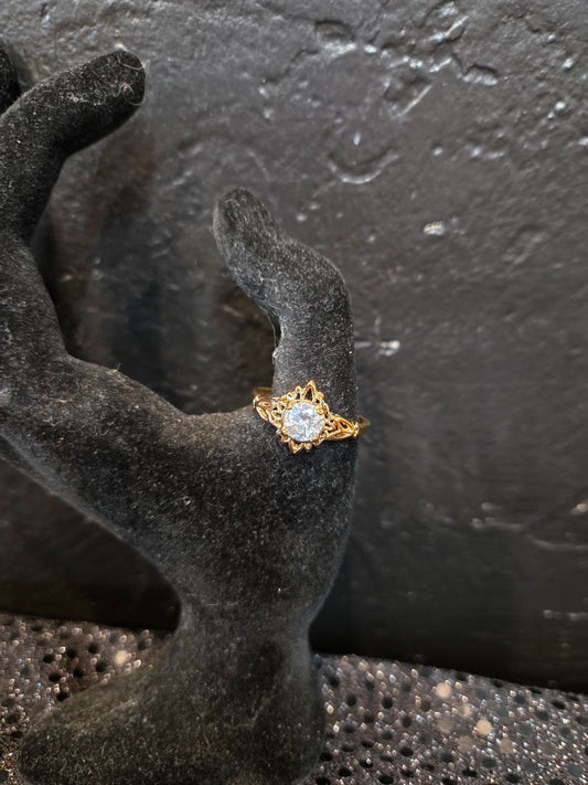 14k HGEP sz 12 Cubic Zirconia