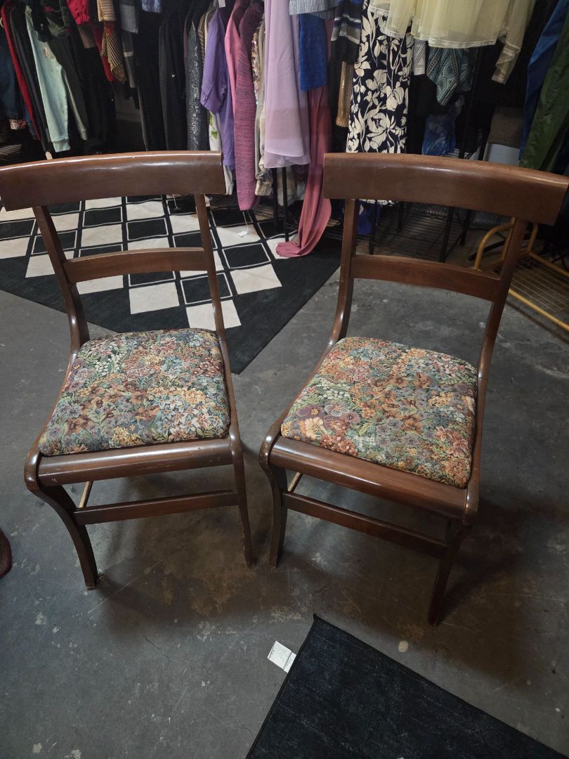 Mahogany Chairs set of 2