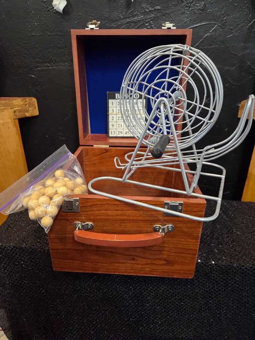 Bingo Set with Wooden Box