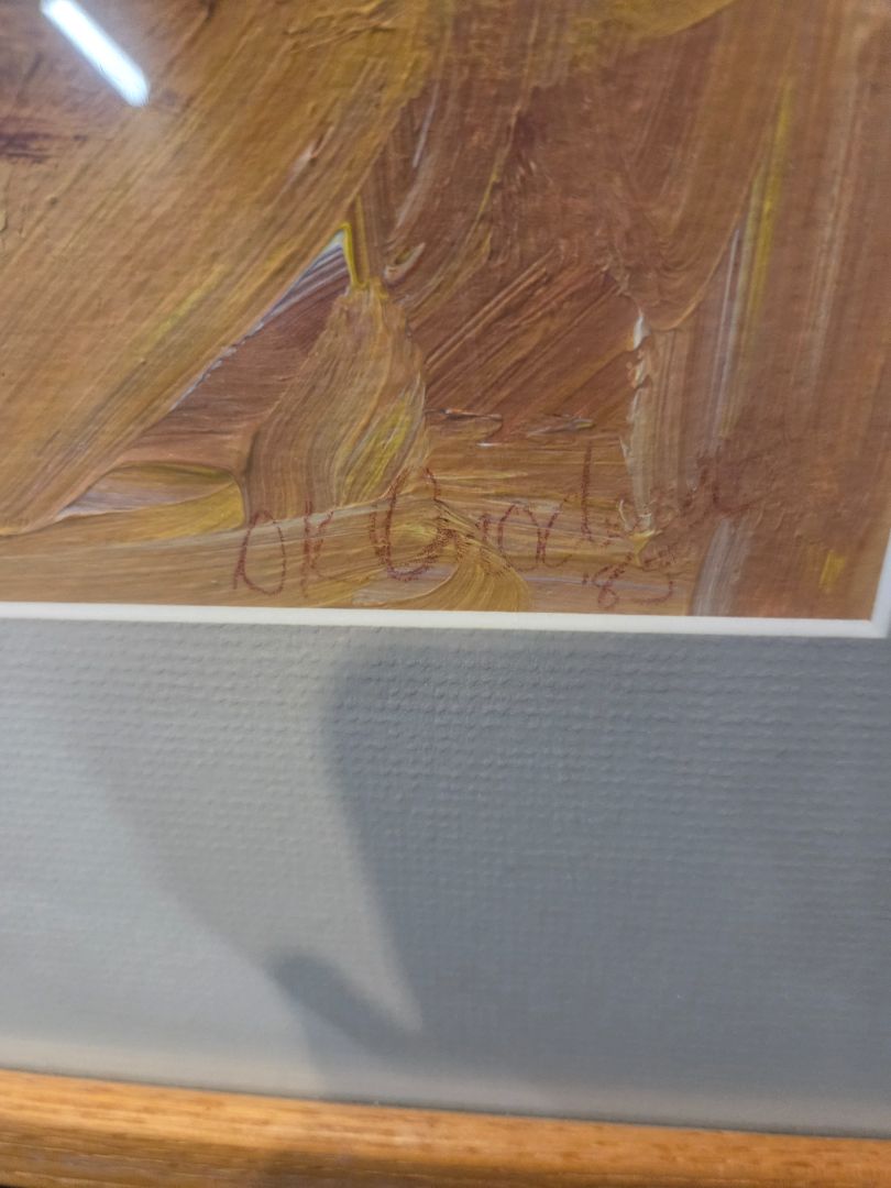Animal Oil Painting Signed