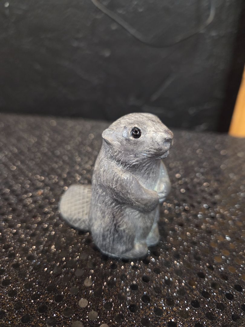 WOlf Original Beaver Sculpture