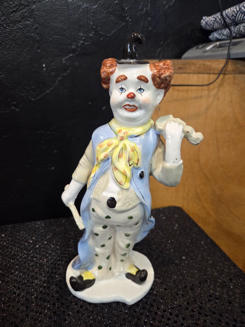 Vintage MCM Clown Figurine