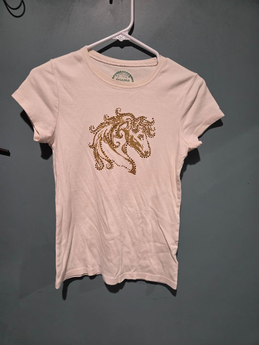 Arizona Rhinestone Horse T Shirt (sz XL (18) )