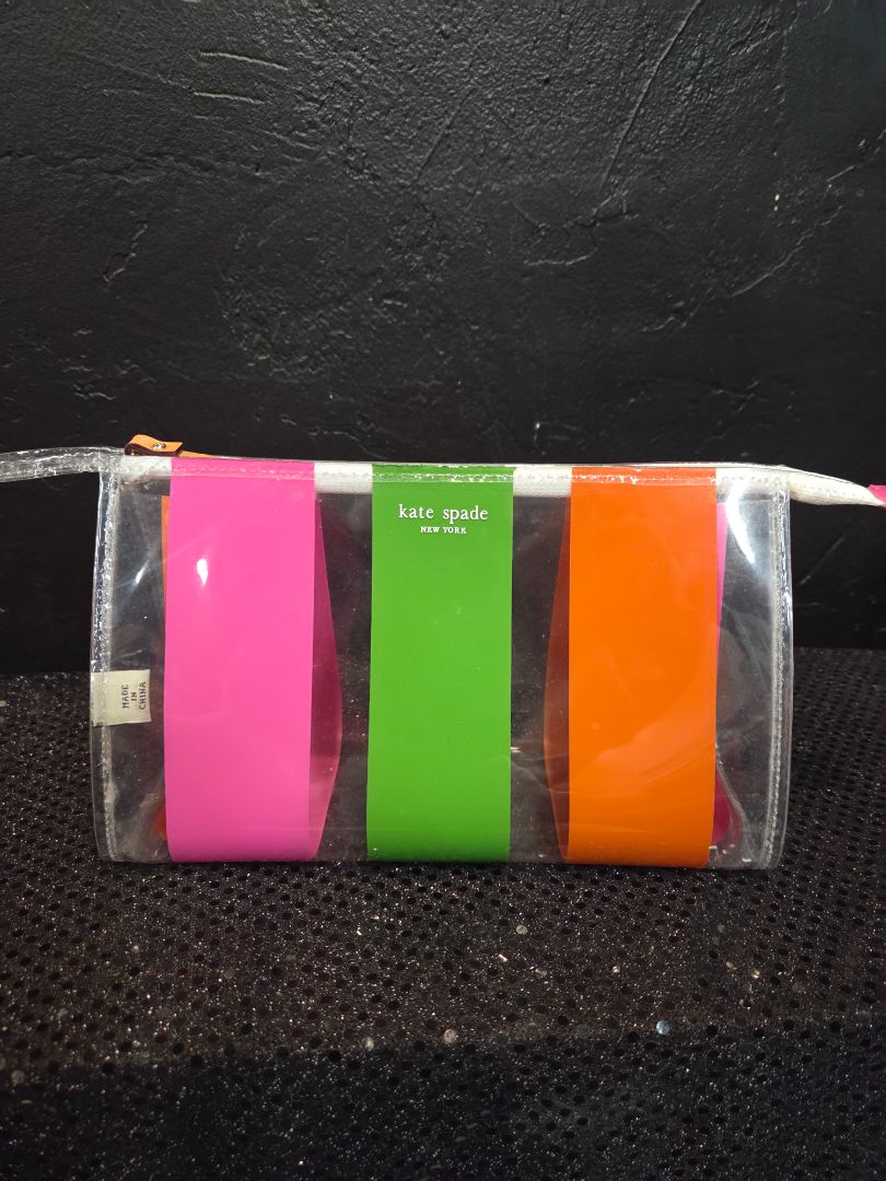 Kate Spade New York Clear bag with stripes